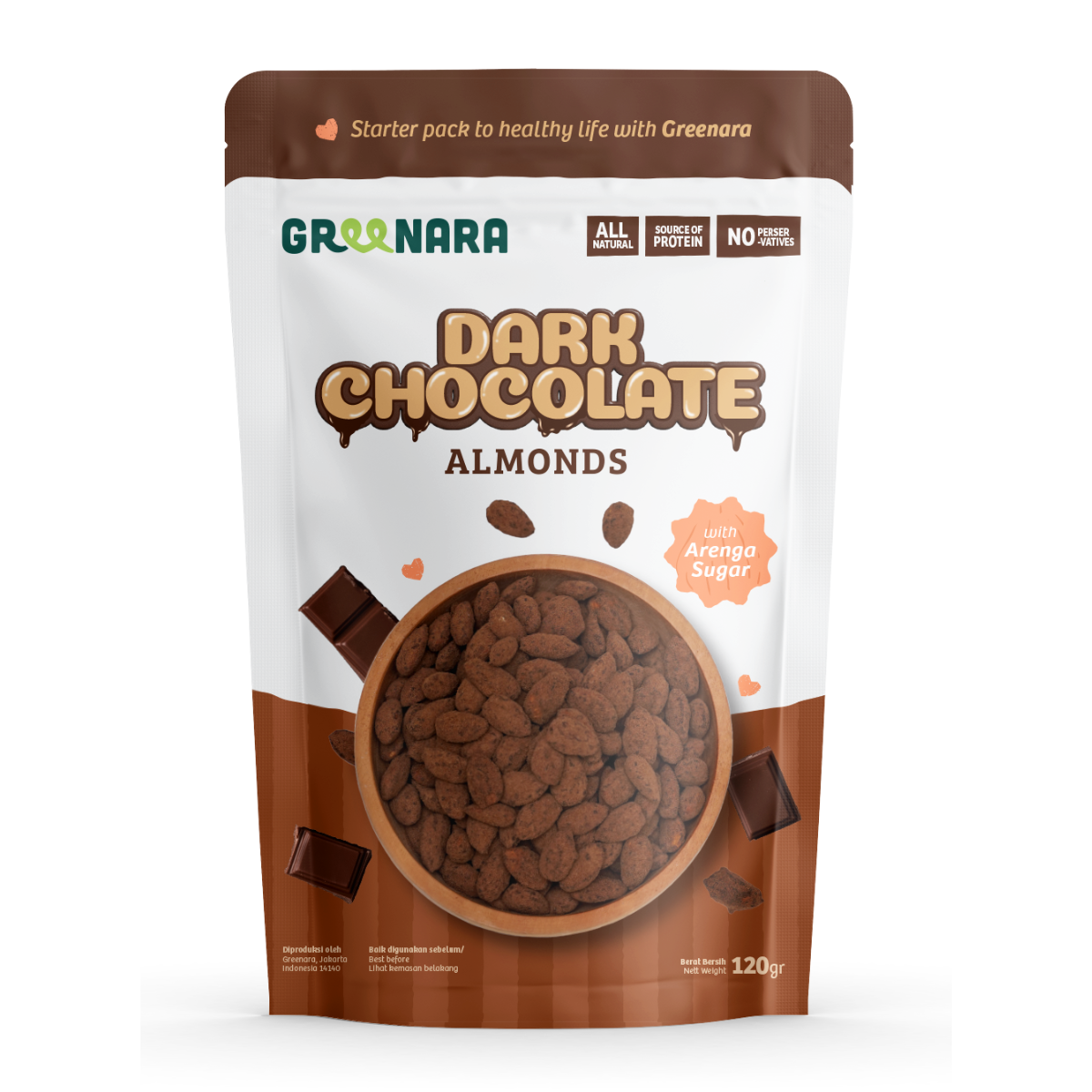 Kacang Almond Coklat / Almond Dark Choco