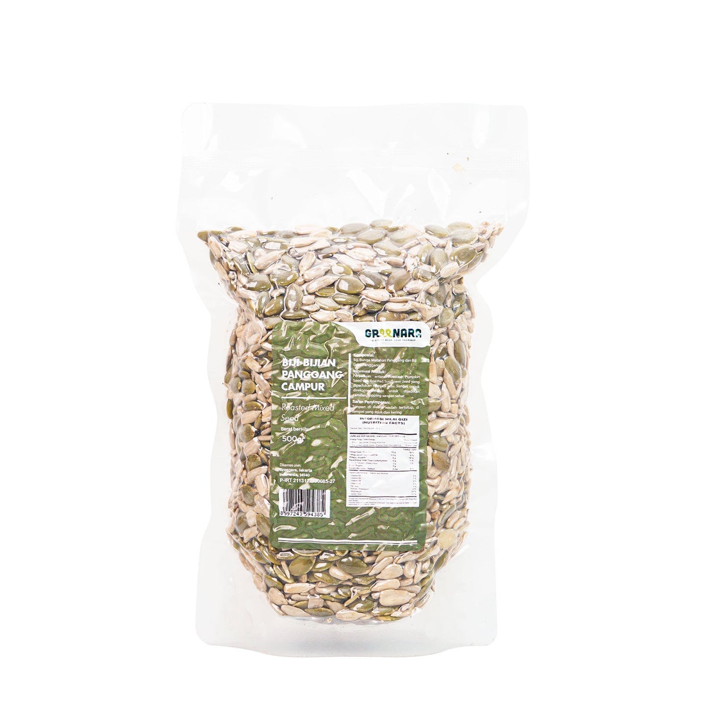 Biji Panggang Campur (Kuaci,Biji Labu)/ Roasted Mixed Seeds