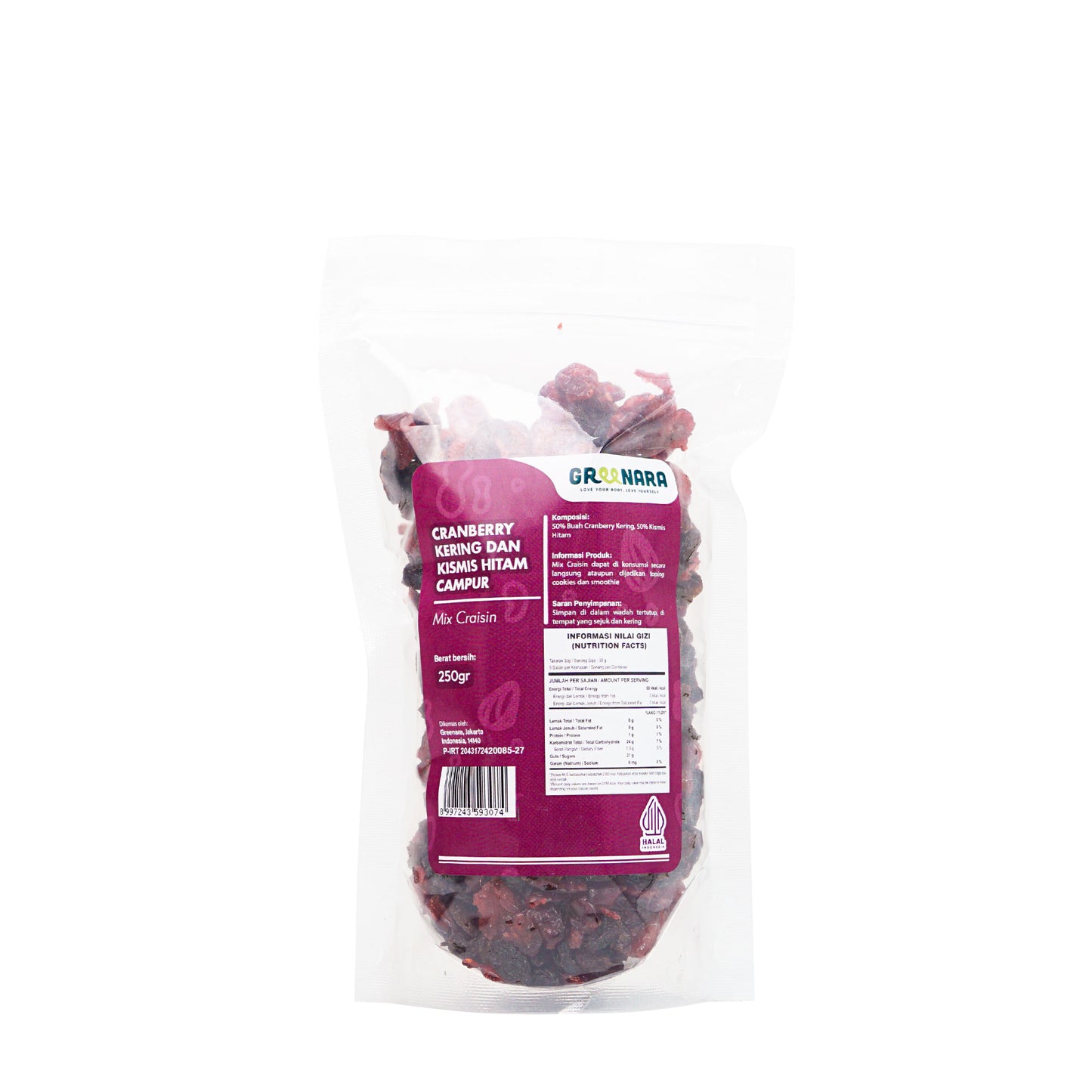Mix Craisin / Mix Dried Cranberry and Raisin