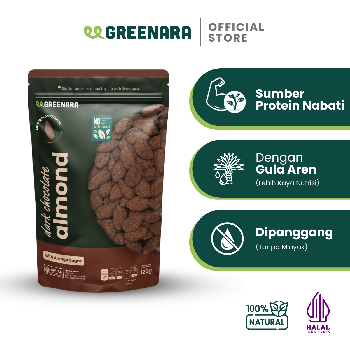Kacang Almond Coklat / Almond Dark Choco
