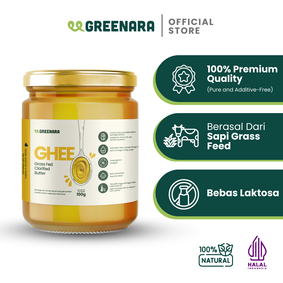 Ghee Grass Fed Clarified Butter Original