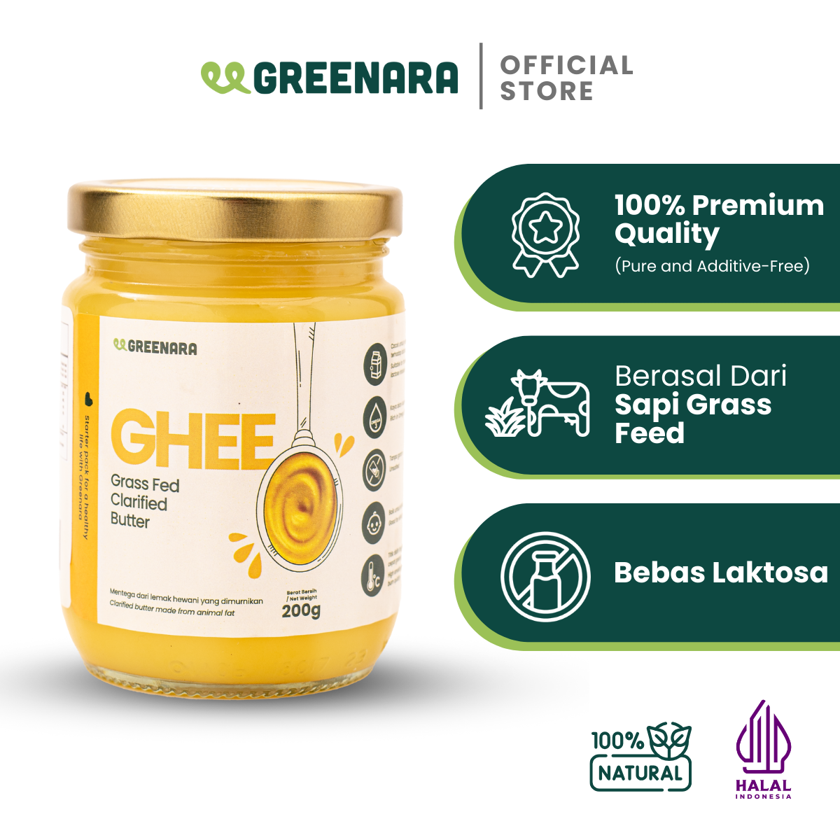 Ghee Grass Fed Clarified Butter Original