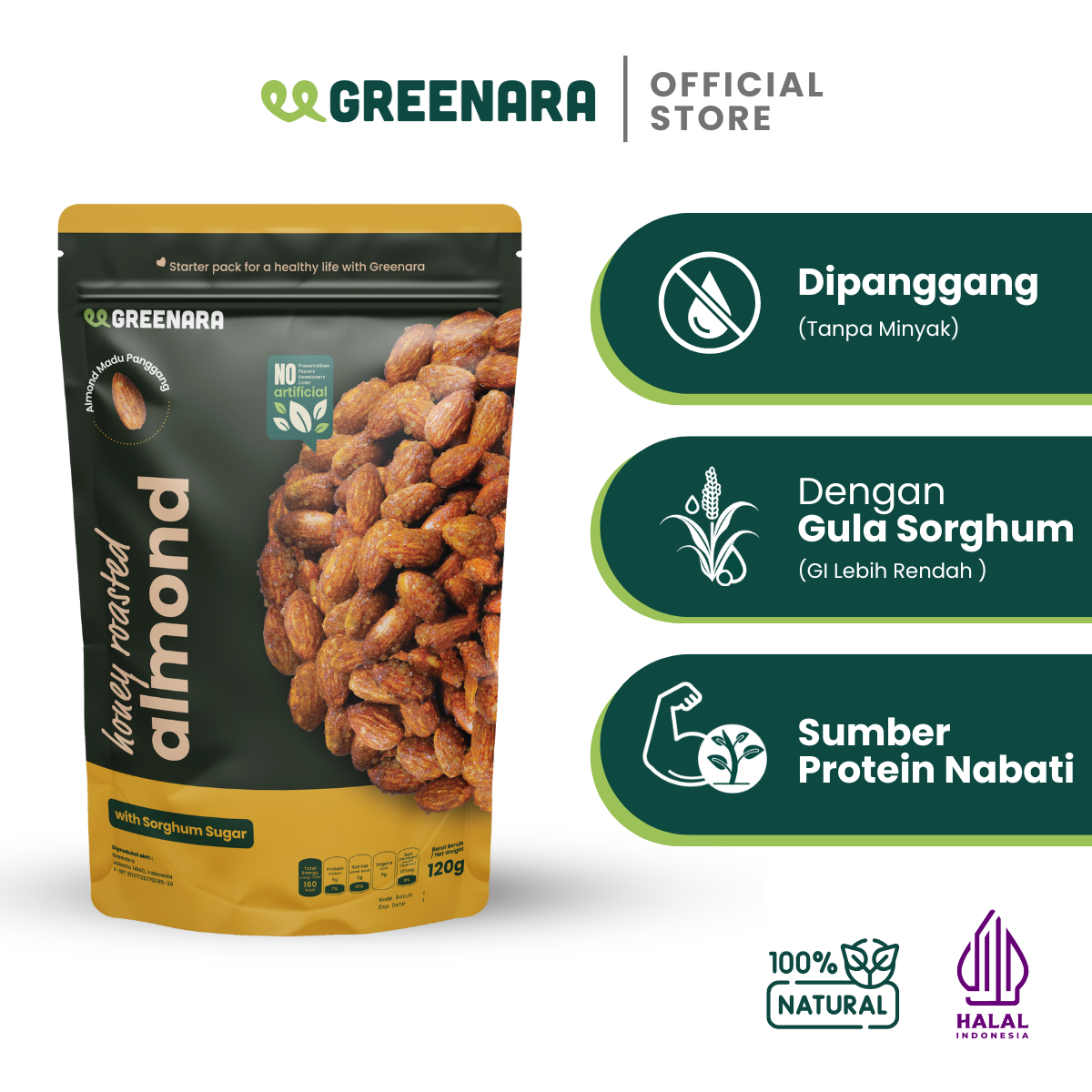 Honey Roasted Almond / Kacang Almond Madu