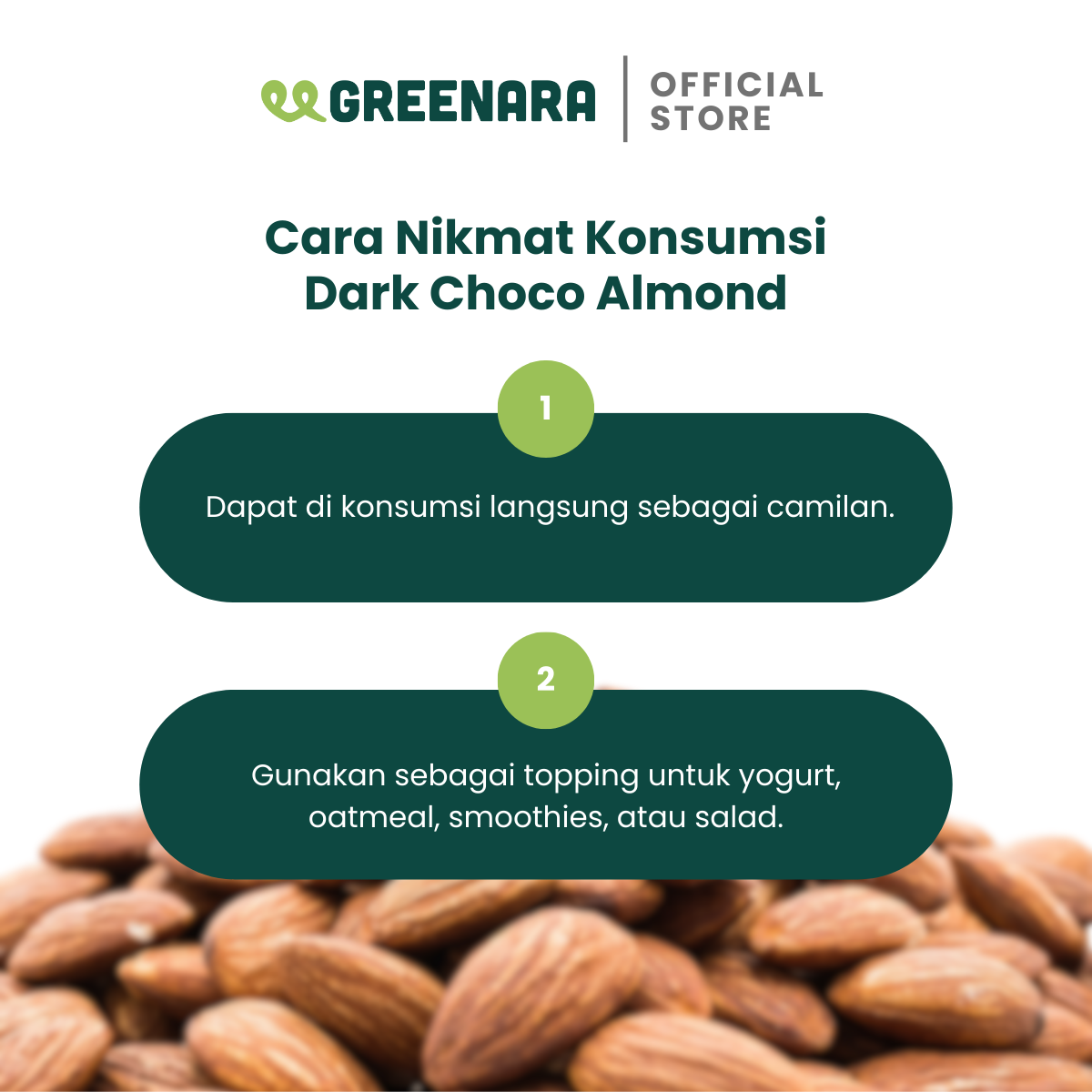 One Serving Dark Choco Almond 30g / Almond Chocolate