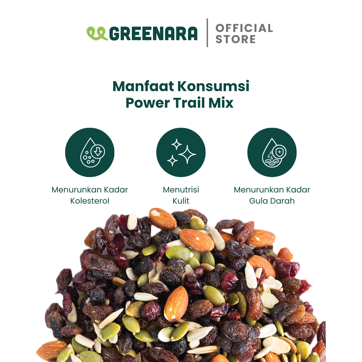 One Serving Power Trail Mix 25gr / Snack Sehat