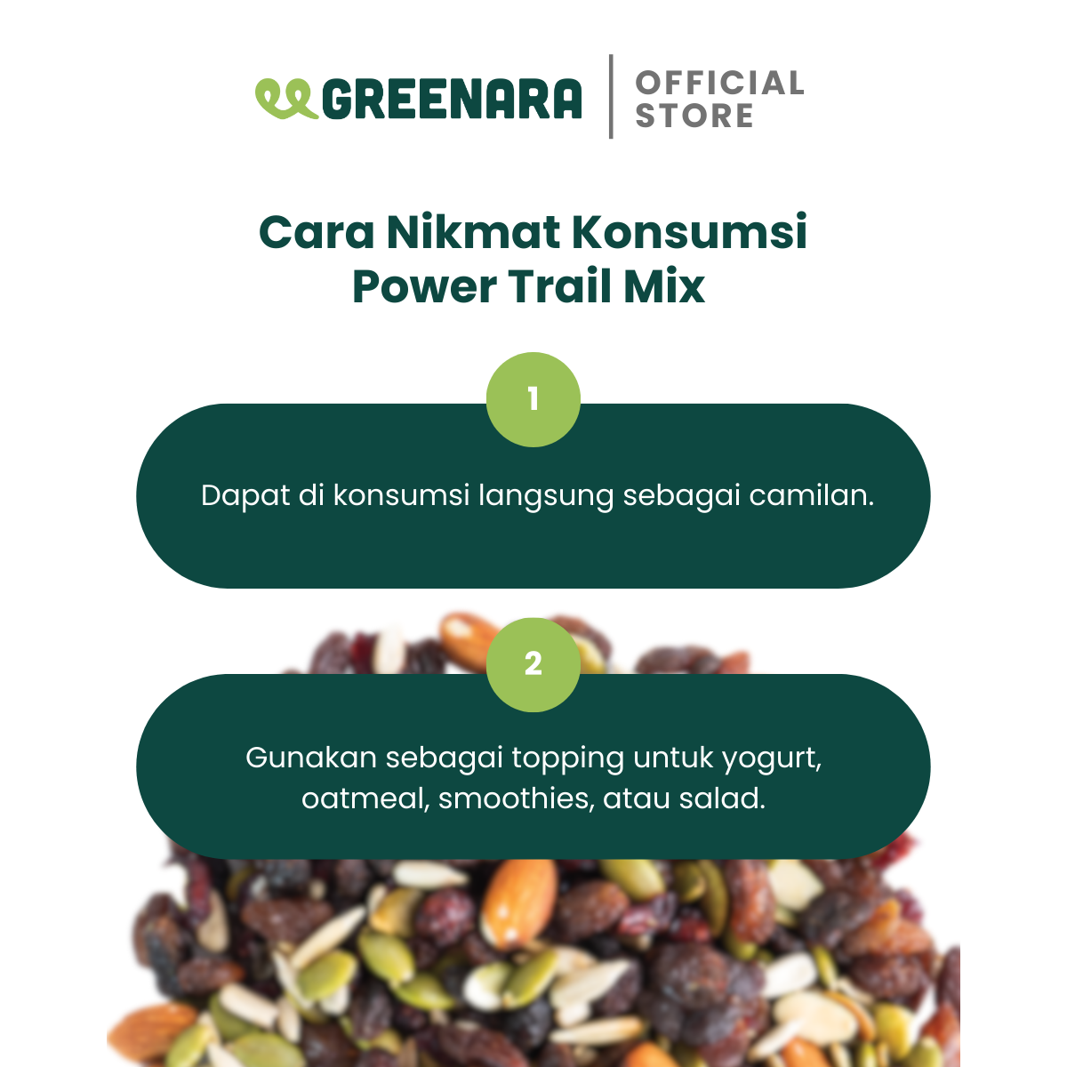 One Serving Power Trail Mix 25gr / Snack Sehat