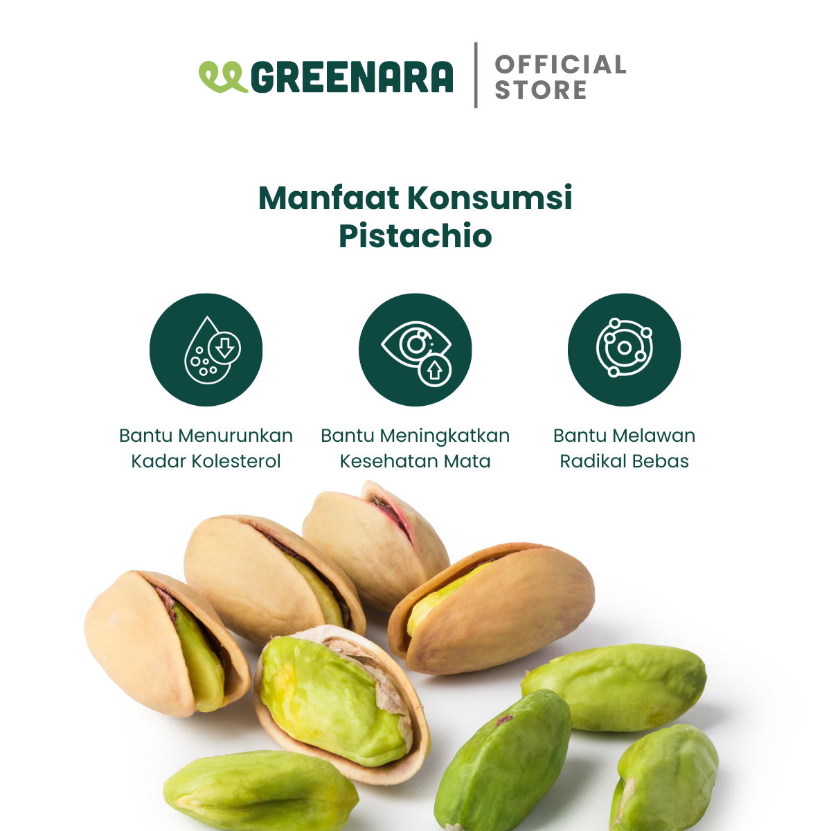 One Serving Roasted Pistachio 28g / Kacang Pistachio
