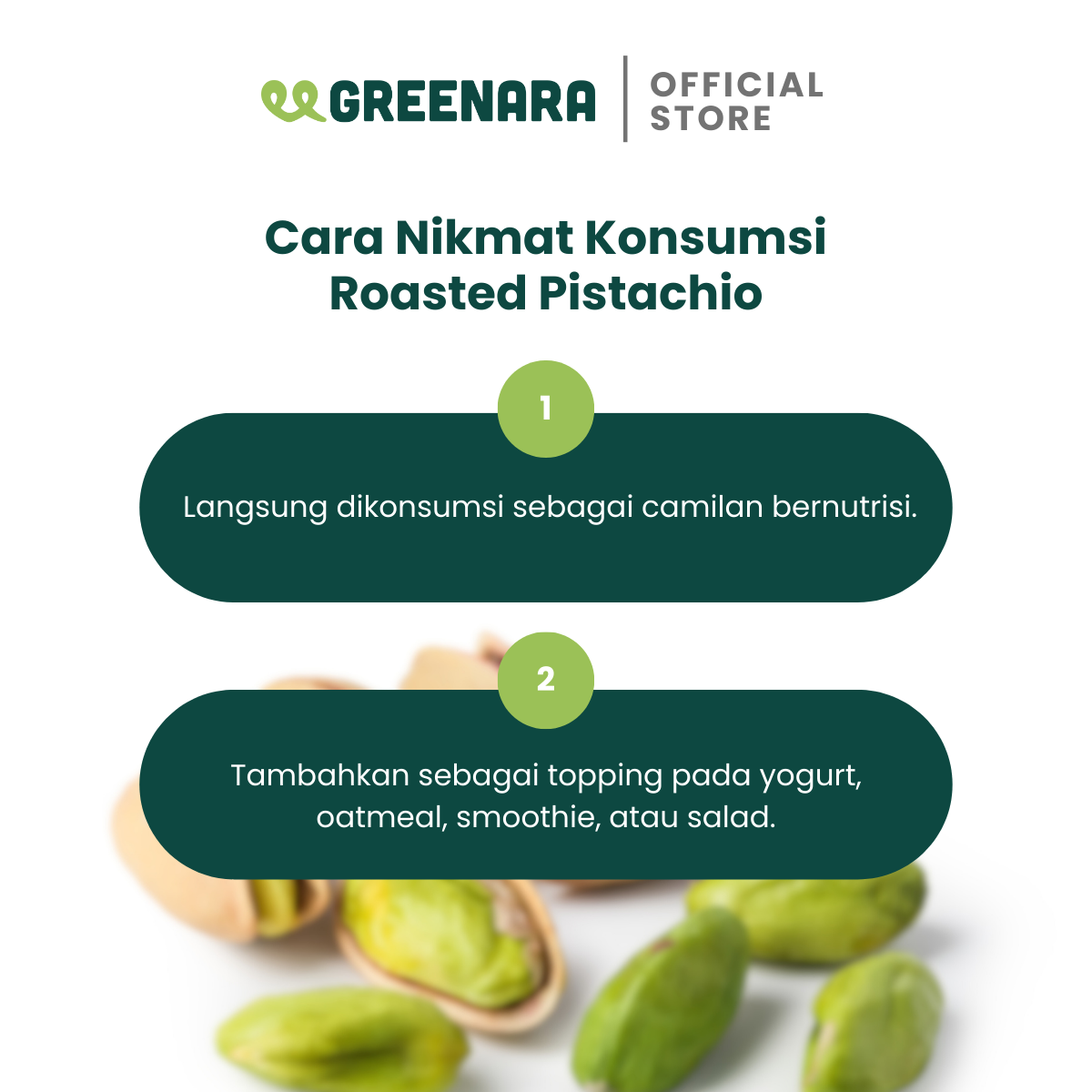 One Serving Roasted Pistachio 28g / Kacang Pistachio