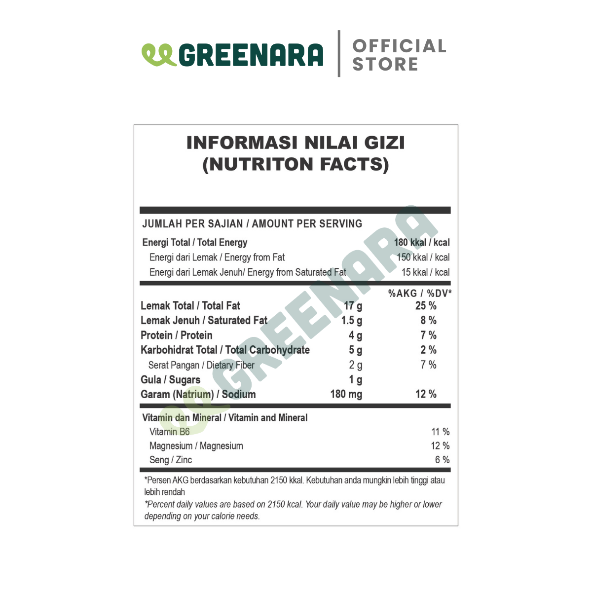 One Serving Savory Roasted Walnut 28g / Kacang Walnut