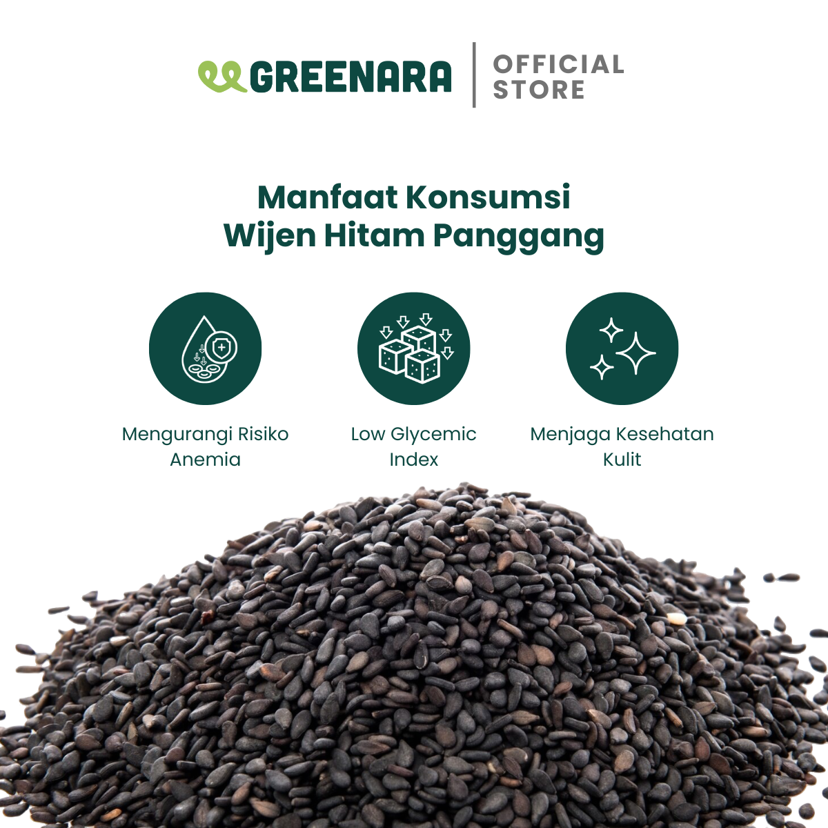 Wijen Hitam Panggang / Roasted Black Sesame Seed