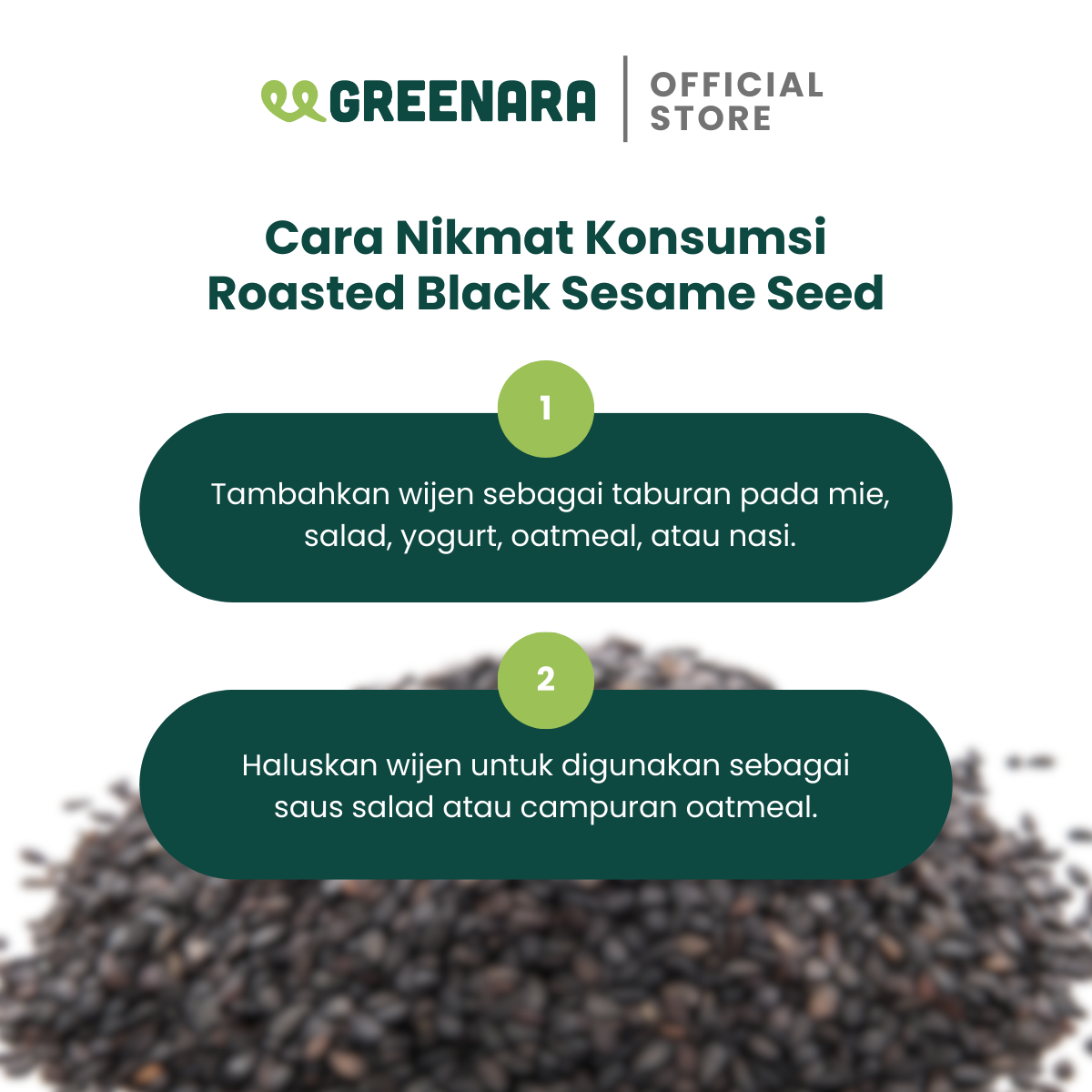 Wijen Hitam Panggang / Roasted Black Sesame Seed