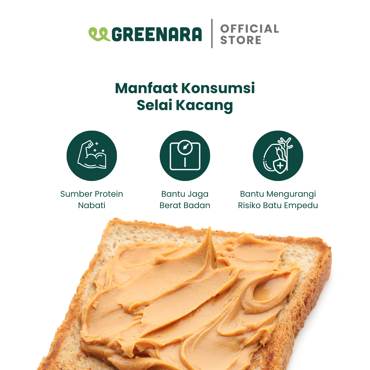 Unsweetened Peanut Butter / Selai Kacang