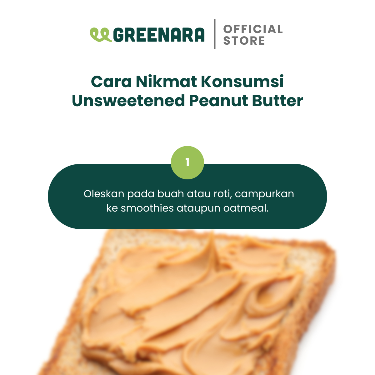 Unsweetened Peanut Butter / Selai Kacang