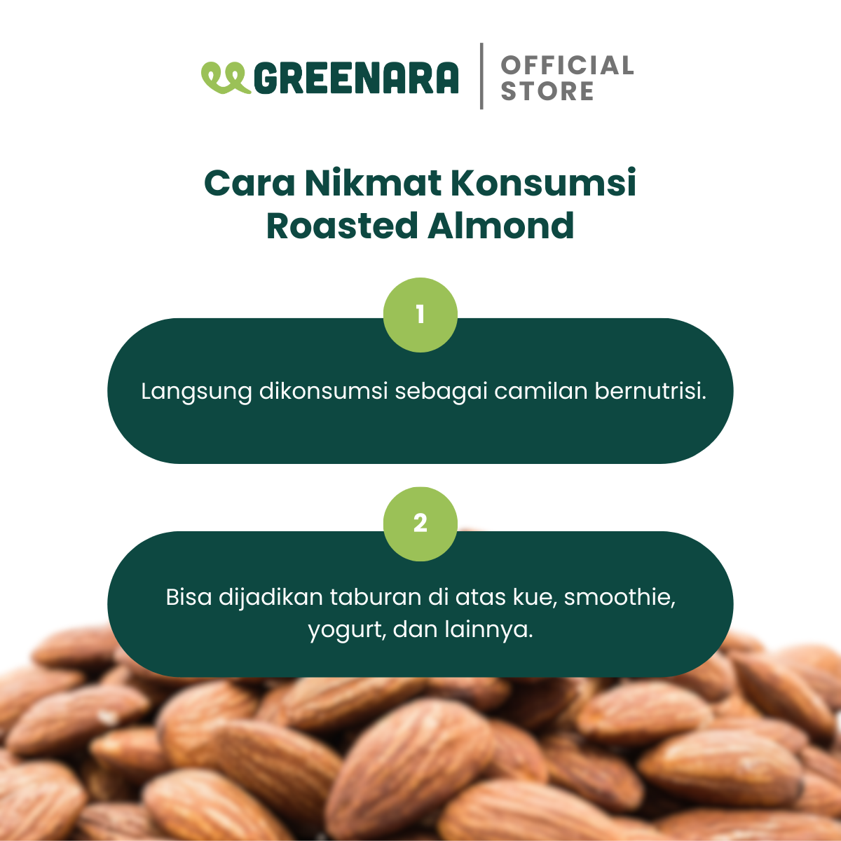 Kacang Almond Panggang / Roasted Almond Whole