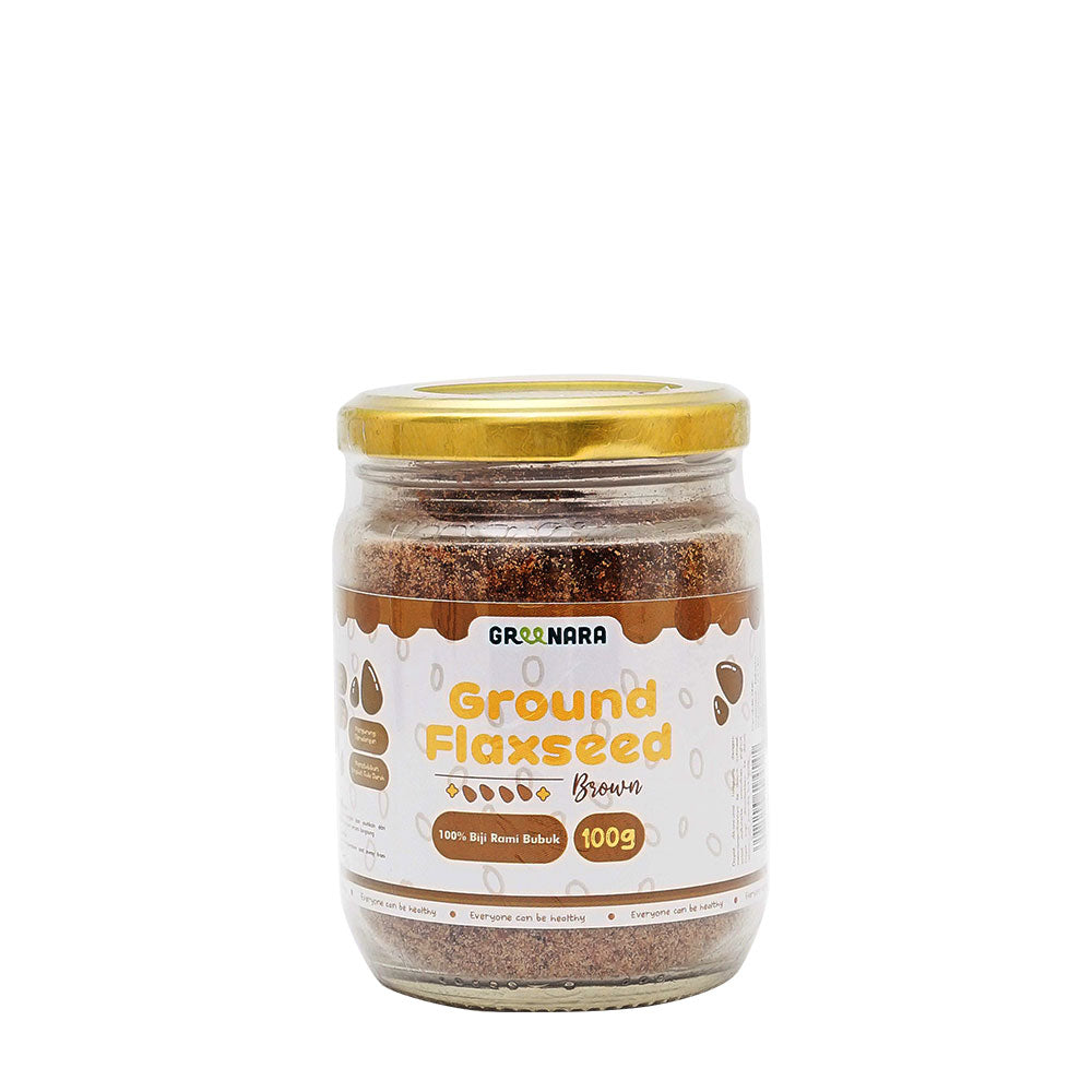 Bubuk Biji Rami Coklat / Ground Brown Flaxseed