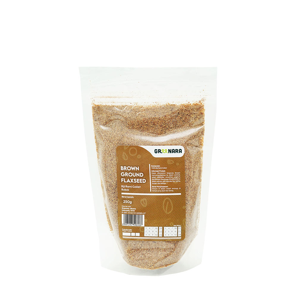 Bubuk Biji Rami Coklat / Ground Brown Flaxseed