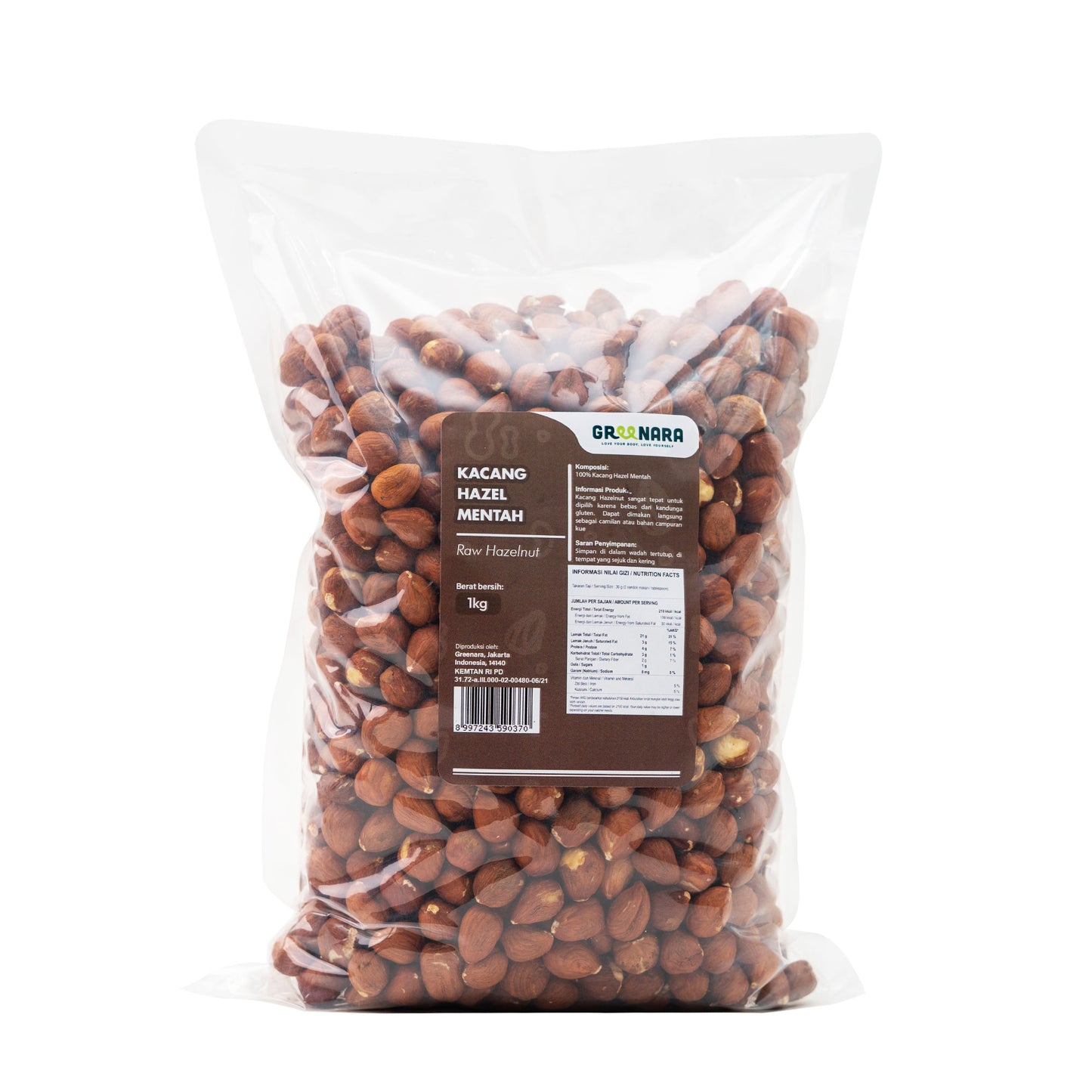 Kacang Hazel Mentah / Raw Hazelnut