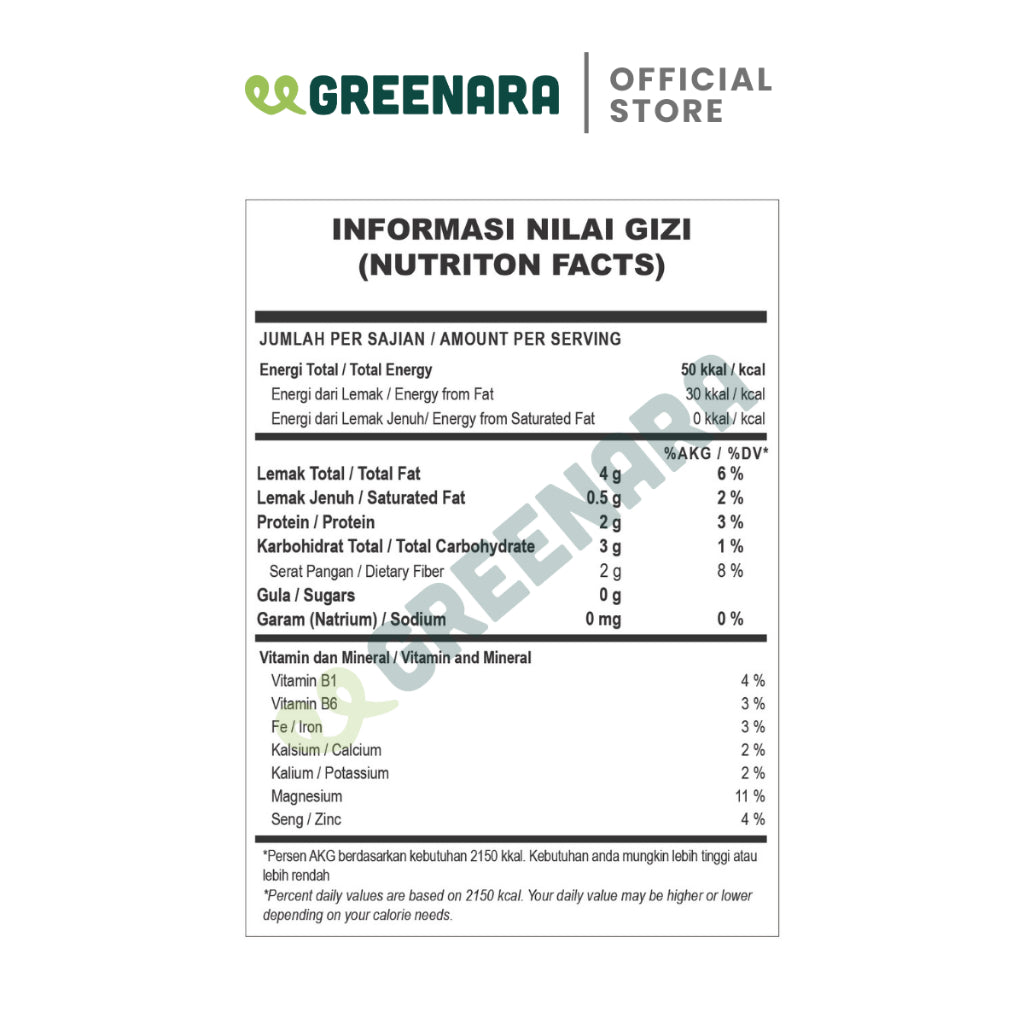 Greenara Natural Ground Golden Flaxseed 250gr / Biji Rami Emas Bubuk