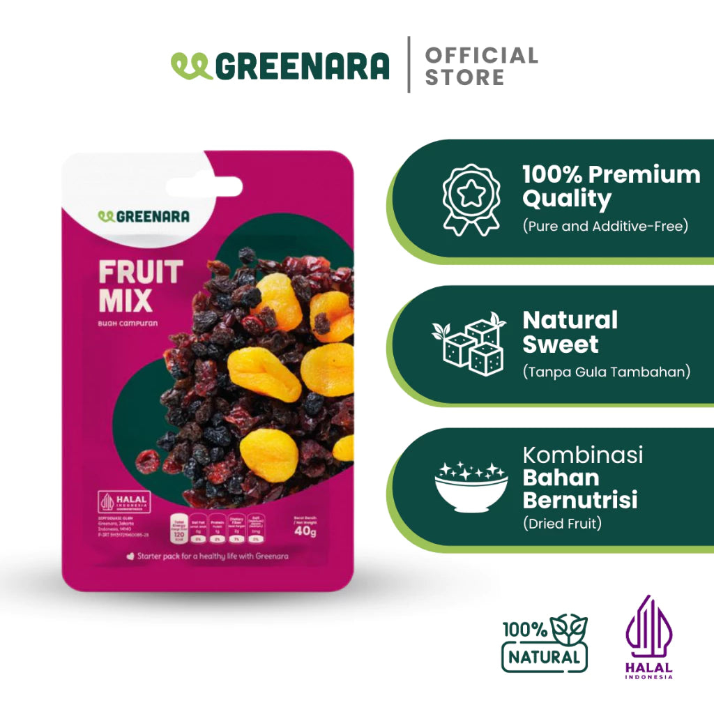 One Serving Family Fruit Mix 40g / Camilan Buah Kering