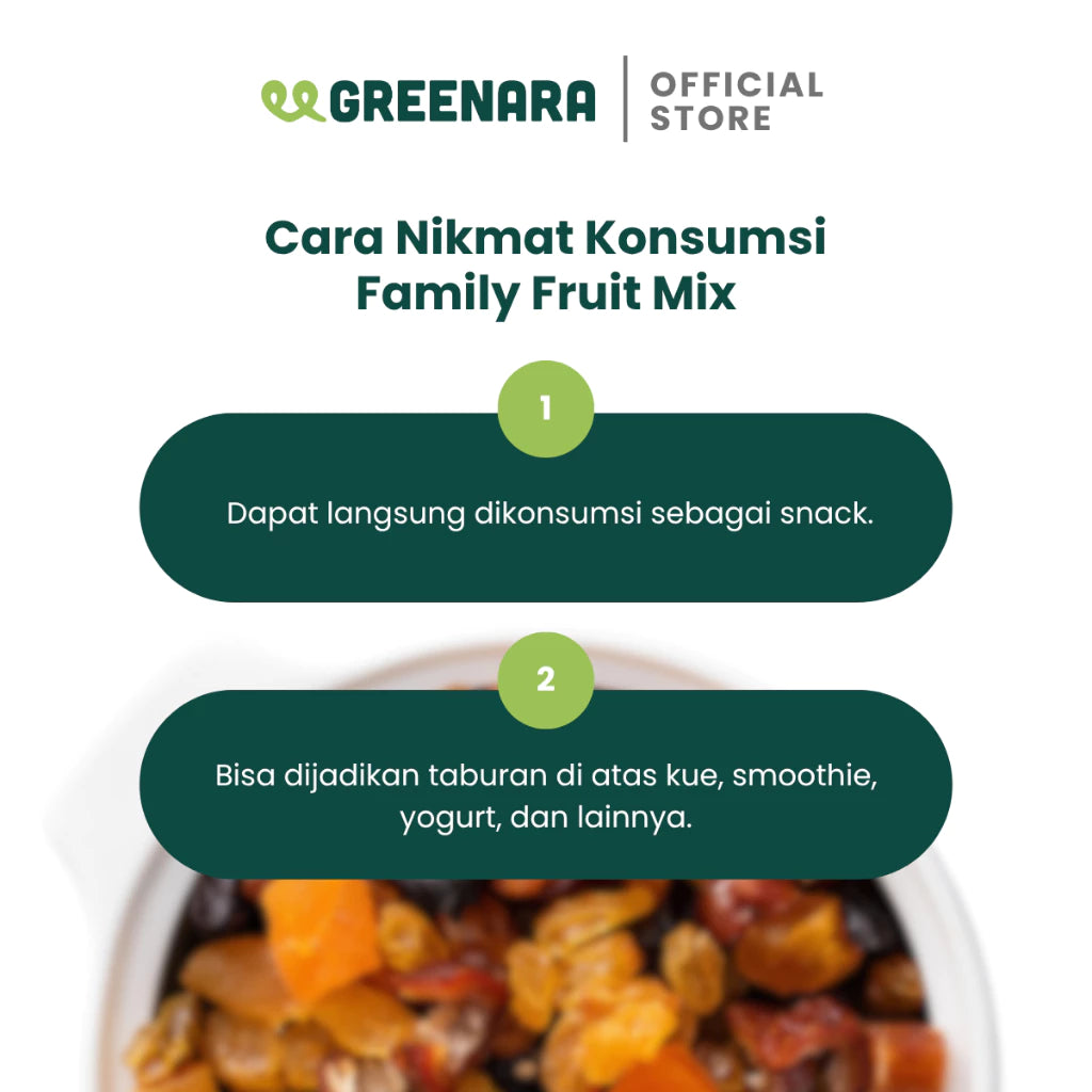 One Serving Family Fruit Mix 40g / Camilan Buah Kering