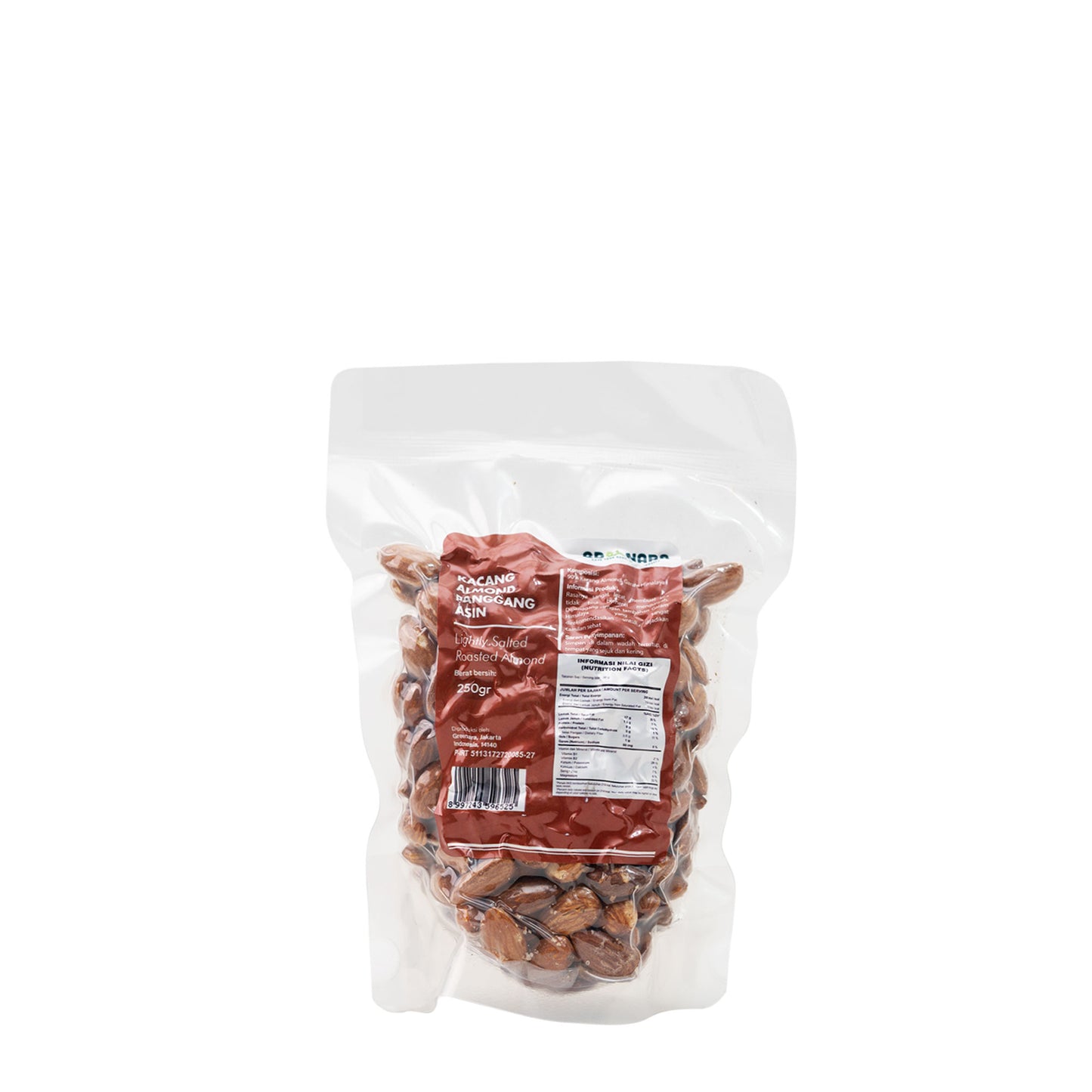 Kacang Almond Panggang Asin / Lightly Salted Roasted Almond