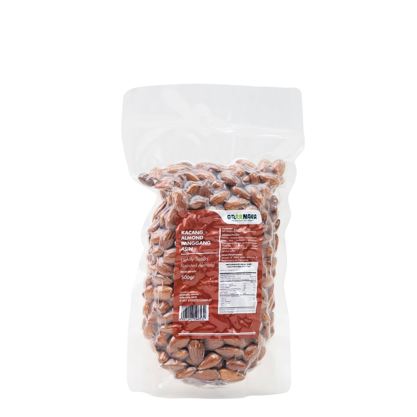 Kacang Almond Panggang Asin / Lightly Salted Roasted Almond