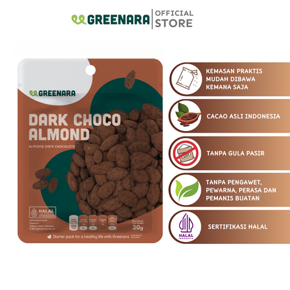 One Serving Dark Choco Almond 30g / Almond Chocolate