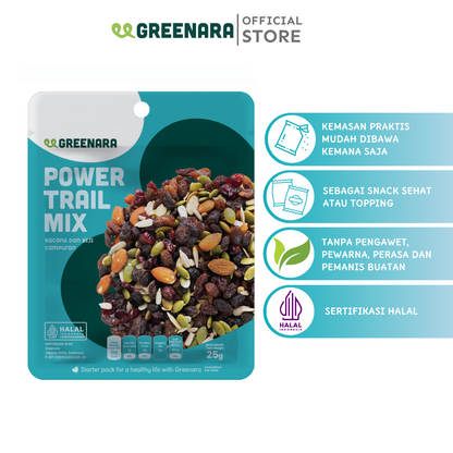 One Serving Power Trail Mix 25gr / Snack Sehat