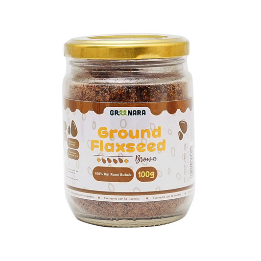 Bubuk Biji Rami Coklat  / Ground  Brown Flaxseed