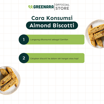 Greenara Classic Italian Almond Biscotti 125gr