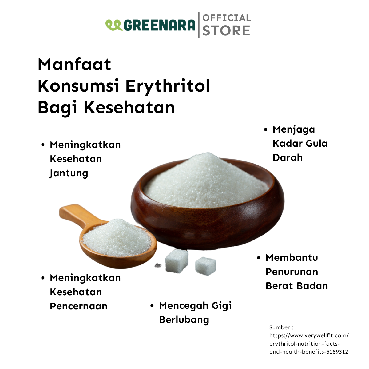 Pemanis Erythritol / Erythritol Natural Sweetener