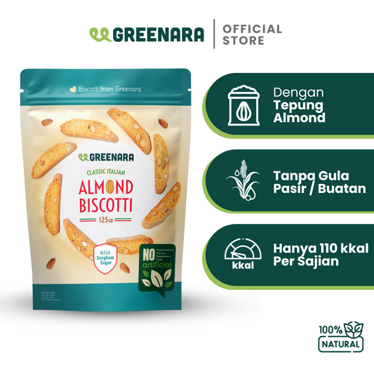 Greenara Classic Italian Almond Biscotti 125gr