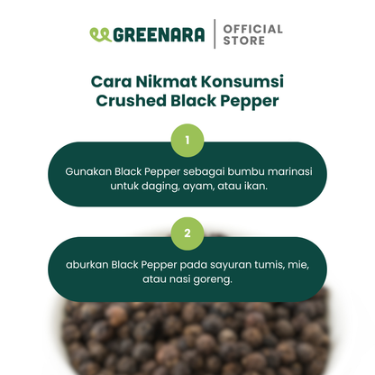 Crushed Black Pepper 55gr / lada hitam kasar