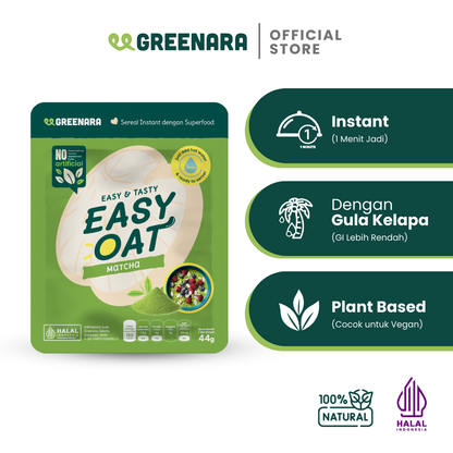 Easy Oat Matcha / Oat Instan Rasa Matcha