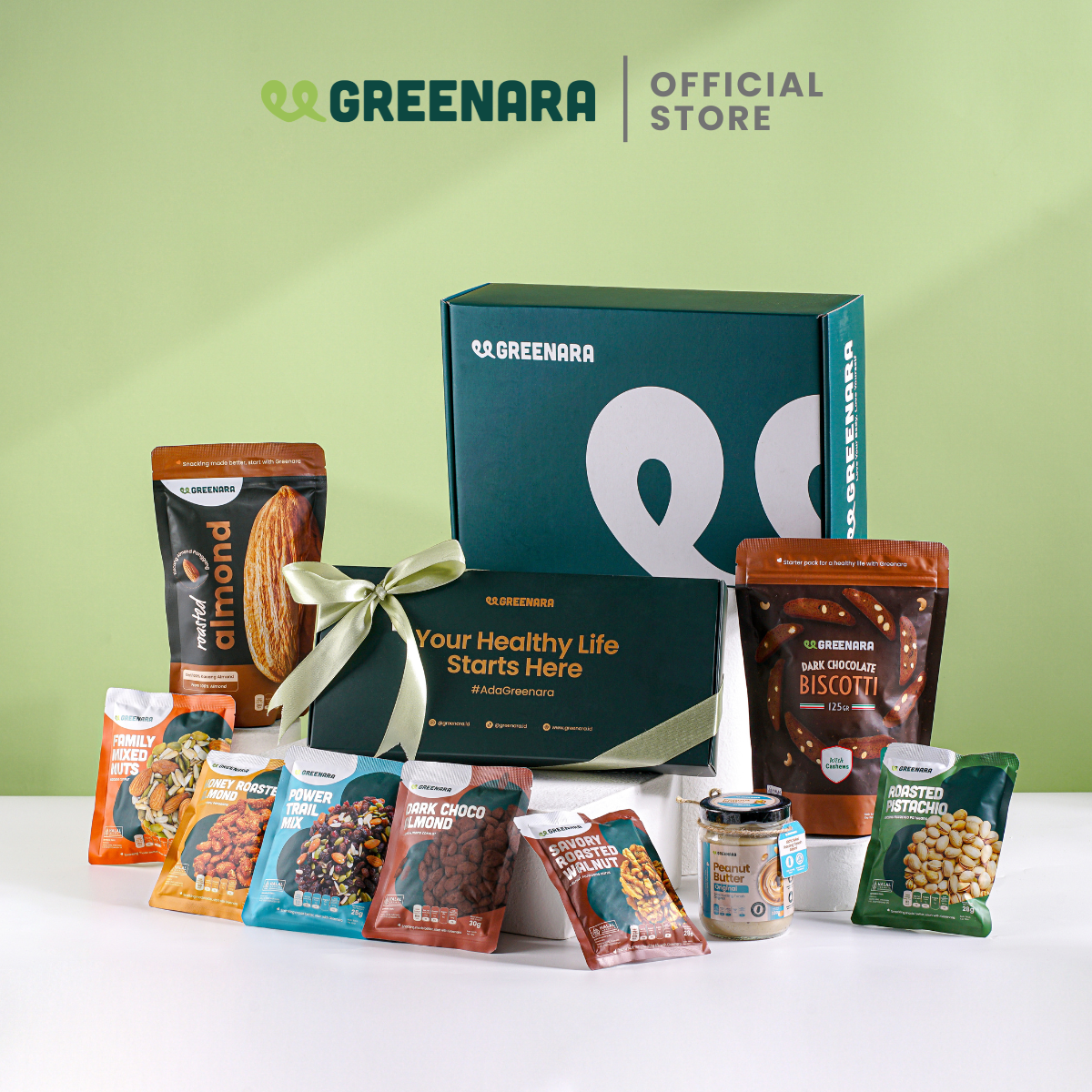 Greenara Hampers - Harmony Gift / Bingkisan Kado Hadiah Snack Biskuit Selai Sehat