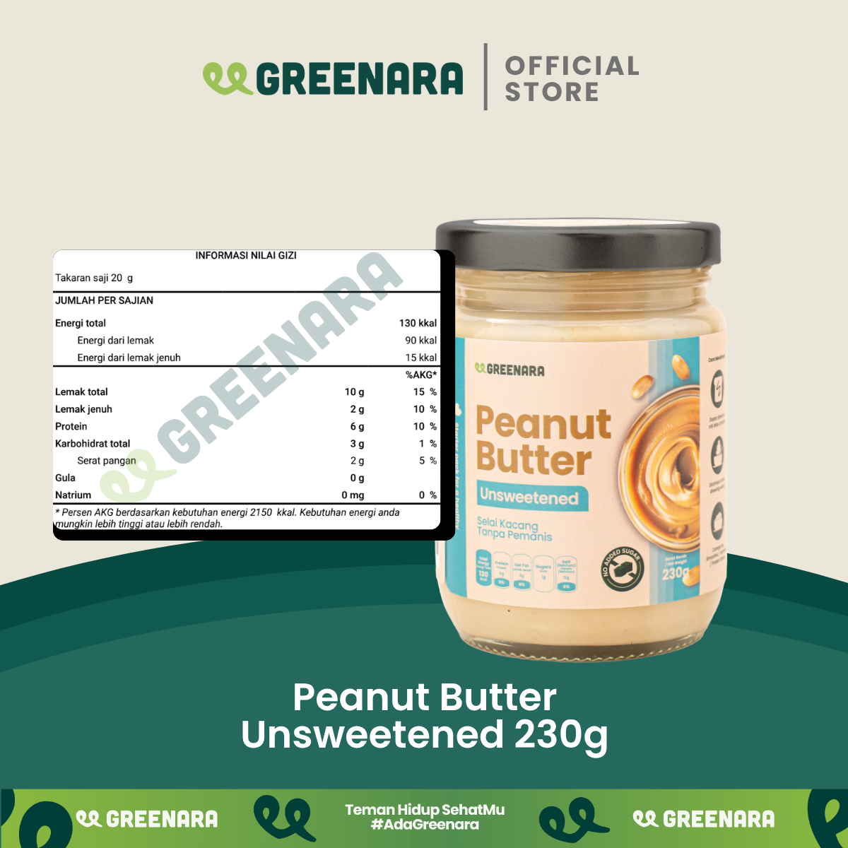 Greenara Selai Kacang Tawar (Original)