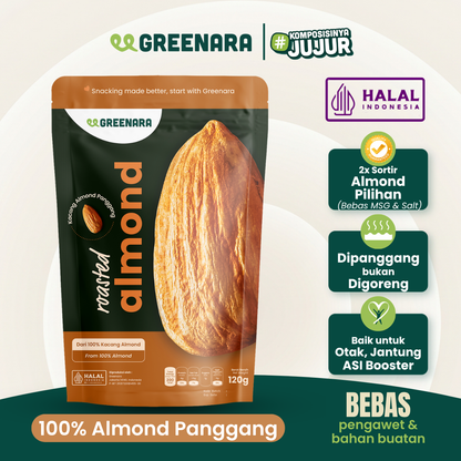 Kacang Almond Panggang Utuh