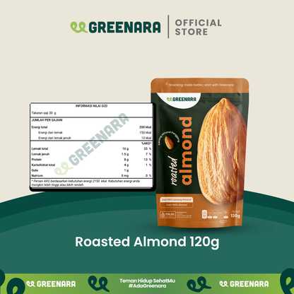 Kacang Almond Panggang Utuh