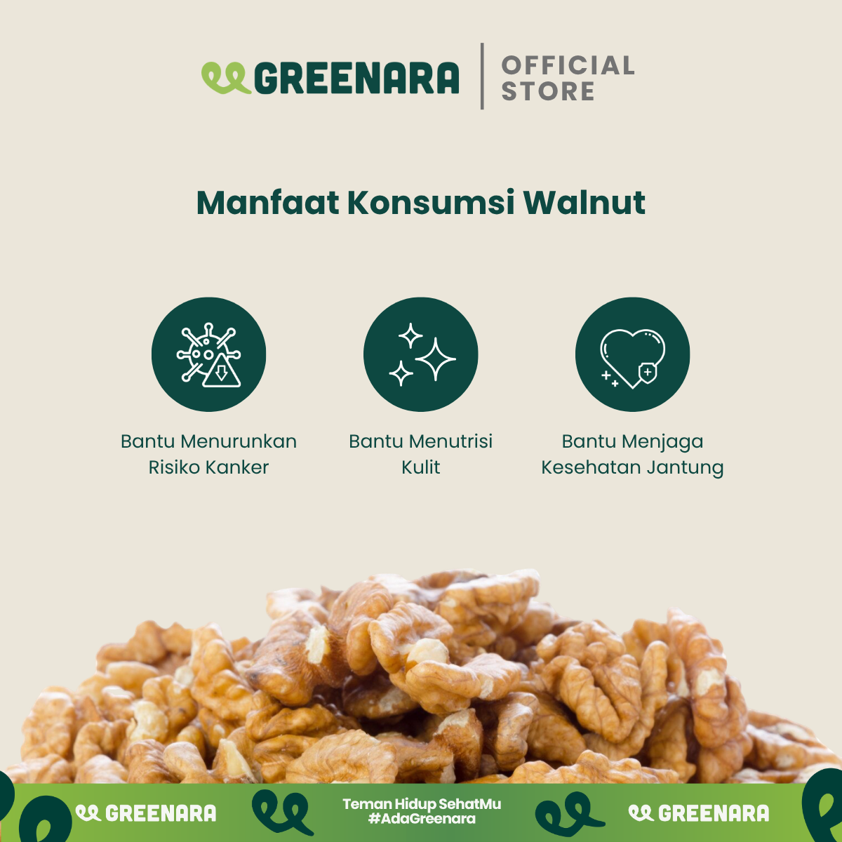 Roasted Walnut / Kacang Kenari Panggang