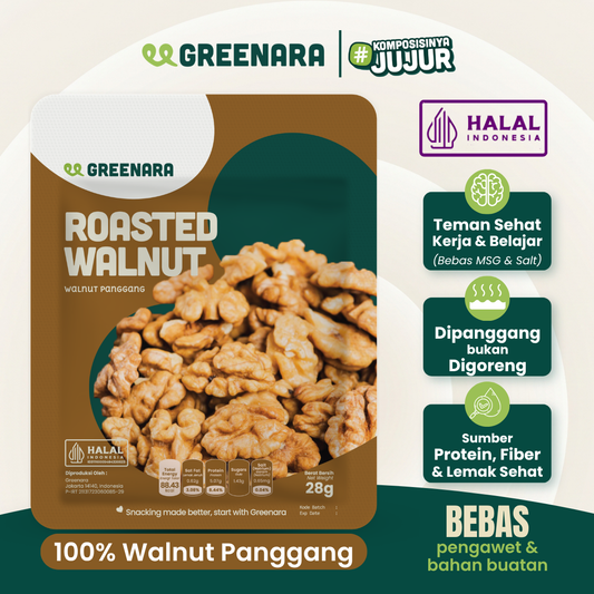 One Serving Roasted Walnut / Satu Sajian Kacang Walnut Panggang
