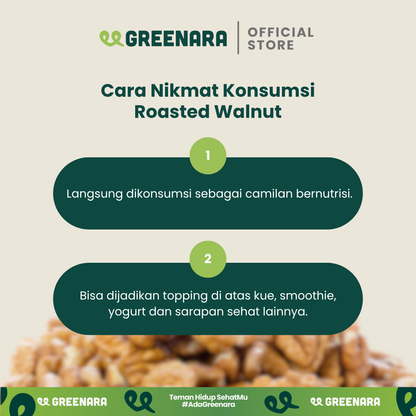 One Serving Roasted Walnut / Satu Sajian Kacang Walnut Panggang