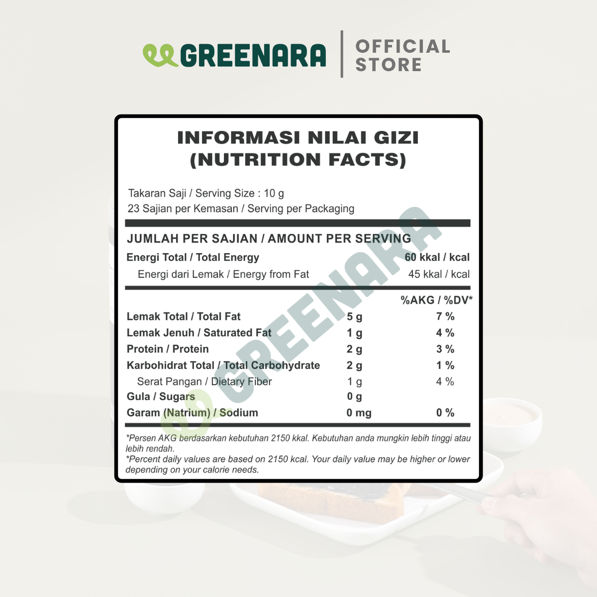 Greenara Tahini Biji Wijen Hitam Alami 1Kg / Selai Wijen