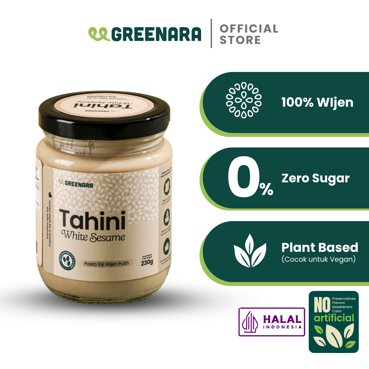 Tahini Putih Biji Wijen / Selai Wijen