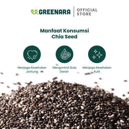 Biji Chia Hitam Organik/ Organic Black Chia Seed