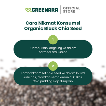Biji Chia Hitam Organik/ Organic Black Chia Seed
