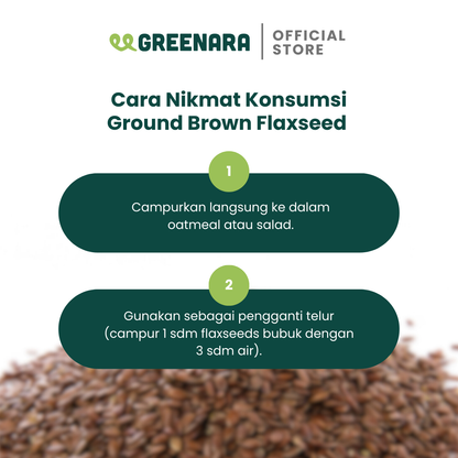 Bubuk Biji Rami Coklat  / Ground  Brown Flaxseed