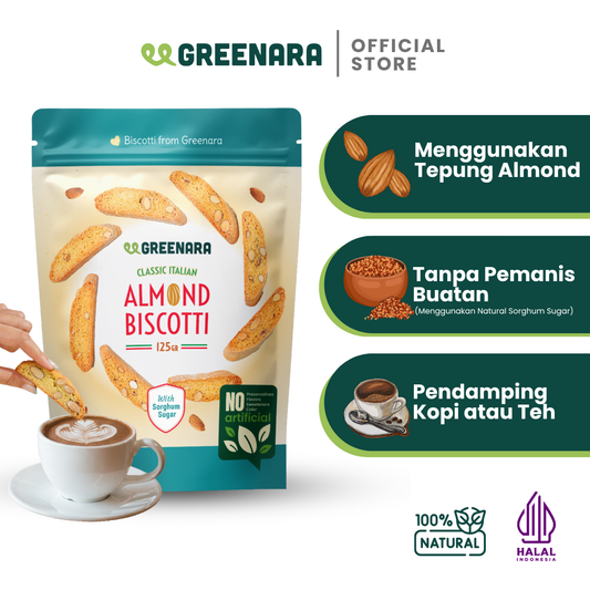 Greenara Classic Italian Almond Biscotti 125gr