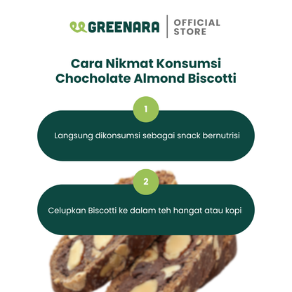 Greenara Dark Chocolate Cashew Biscotti 125gr