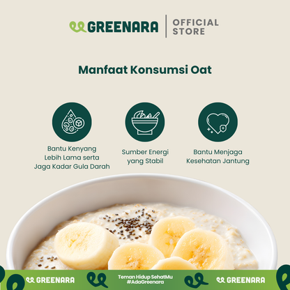 Greenara Natural Instant Oat 1Kg / Oatmeal Instant