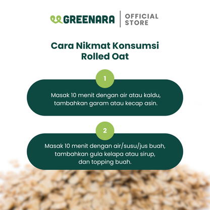 Greenara Natural Rolled Oat 1Kg
